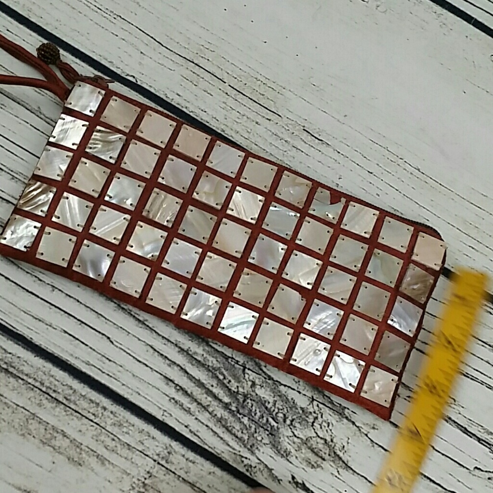 Brown Satin Clutch - Picture 4 of 8